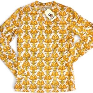 Gold/Yellow Mesh Shirt NWT